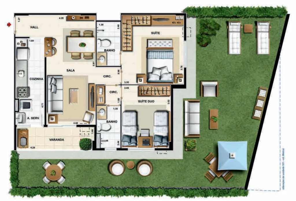 65,08 M² | 64,76 M²